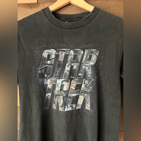 Star Trek Y2K 2000s Movie T-Shirt Size Adult Small Faded Black - Picture 7 of 9